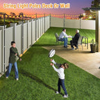 10-Pack 10ft Metal Light Poles for Deck, Heavy-Duty