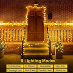 2-Pack Christmas String Lights, 33ft 100 LED Waterproof Twinkle Lights