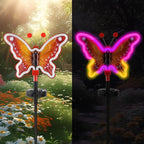 Red Solar Pathway Lights 2-Pack, Garden LED