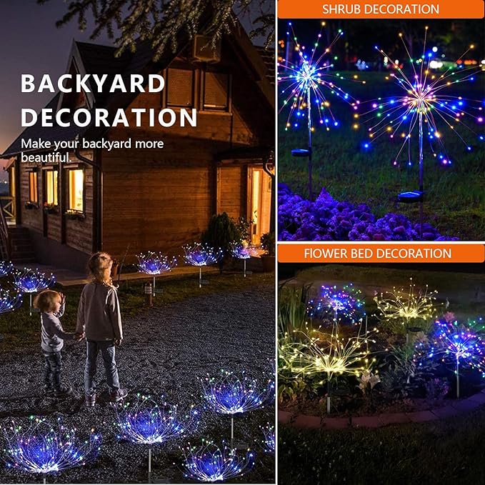 Solar Pathway Lights 4-Pack, Driveway LED