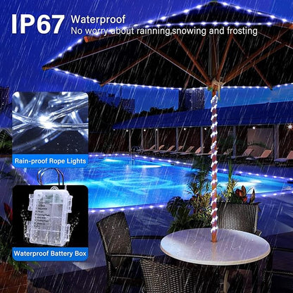 LED Rope Lights, Remote Control Color-Changing