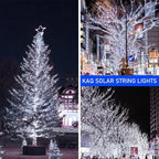 Christmas Yard String Lights 2-Pack, 66ft 200 LED Waterproof