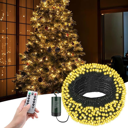 Christmas Fairy Lights, 66ft 200 LED Battery Twinkle Lights