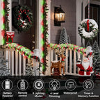 Waterproof Solar Rope Lights 66ft, Backyard LED String