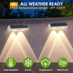 Solar Step Lights 2-Pack, Waterproof Deck LED