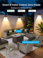 Solar Fence Lights, Waterproof LED