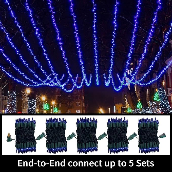 20ft Christmas LED String Lights, Waterproof Timer Lights