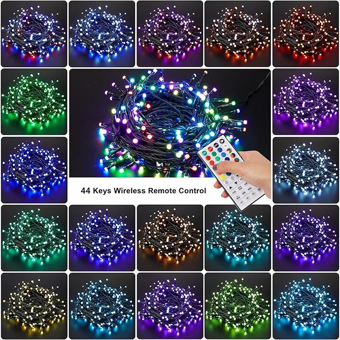 Christmas String Lights, 5ft 300 LED Waterproof Twinkle Lights