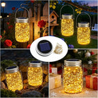 6-Pack Outdoor String Lights, Warm White Waterproof LED