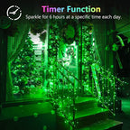 Christmas Yard String Lights 4-Pack, 20ft 60 LED Waterproof