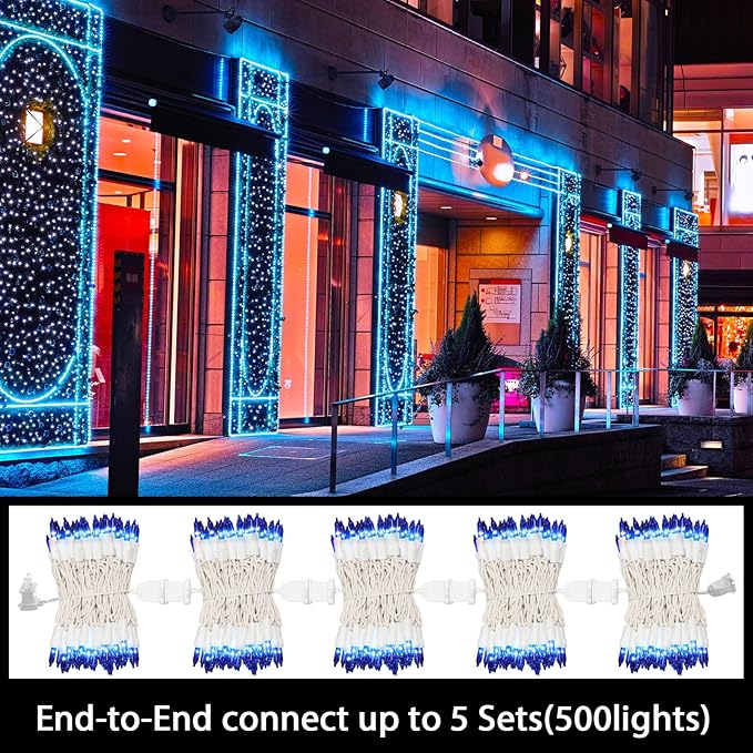 Christmas String Lights, Waterproof Twinkle Lights