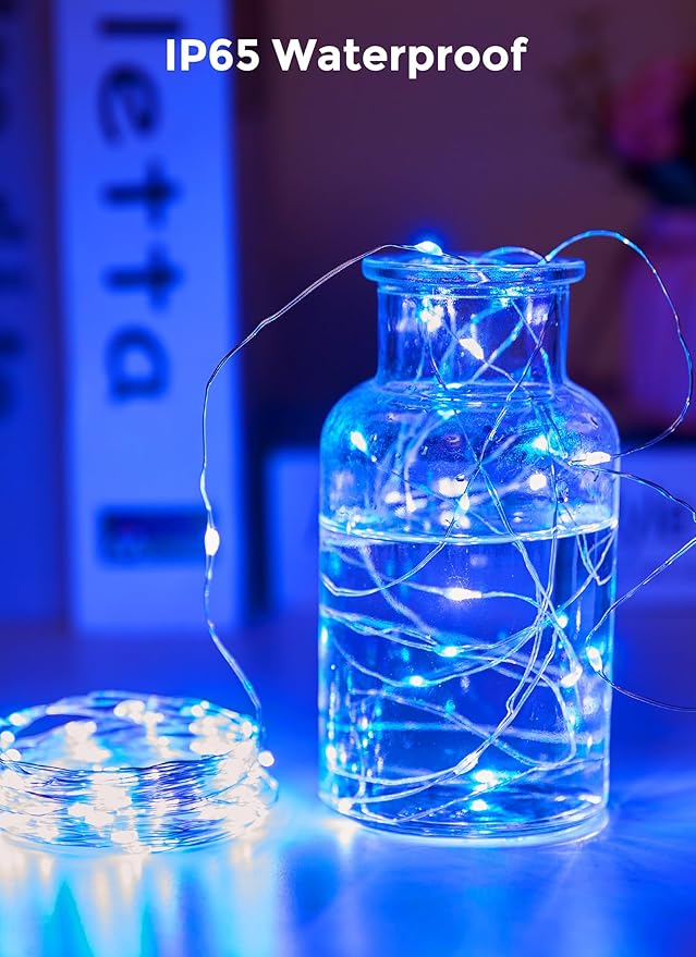 33ft Christmas LED String Lights, Waterproof Timer Lights
