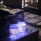 8-Pack 30 LED Mason Jar Fairy Lights, Solar Wedding