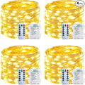 Christmas Patio String Lights 4-Pack, 280ft 800 LED Waterproof