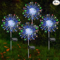 Solar Yard Path Lights 4-Pack, Waterproof