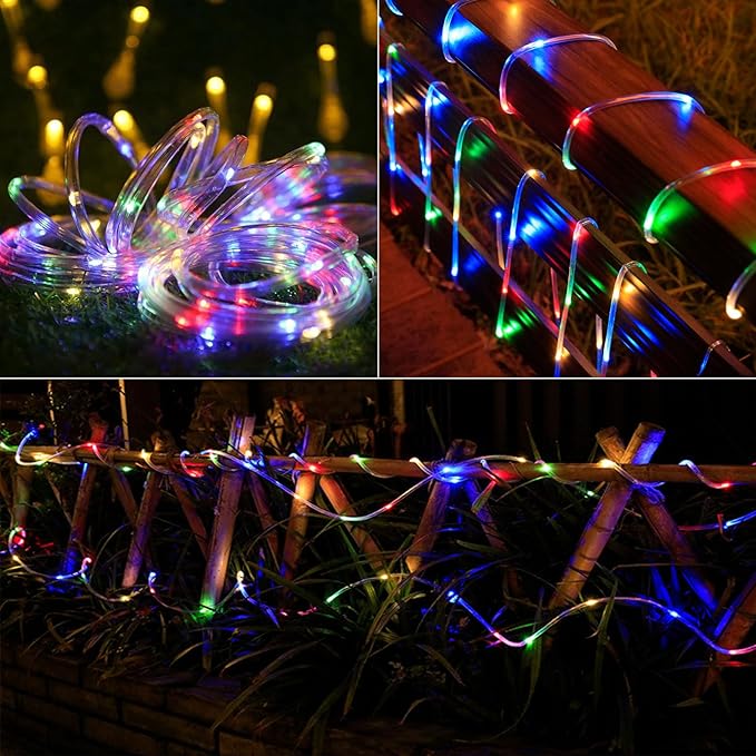 Camping Tent String Lights, 33ft Rechargeable LED