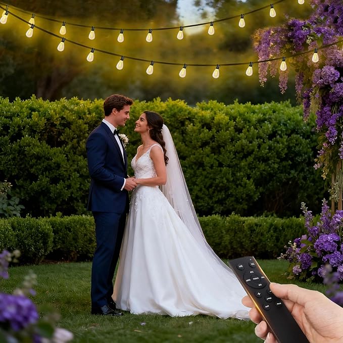100ft String Lights for Yard, Waterproof LED
