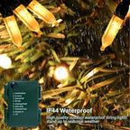 Christmas Porch String Lights, 33ft 100 LED Waterproof