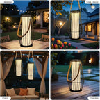 Solar Hanging Lanterns, Backyard Hanging LED Decor
