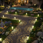 6-Pack Solar Pathway Lights, Waterproof LED Yard Lights