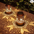 Hummingbird Solar Lantern Set 2-Pack, Classic Patio Lighting