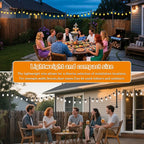 8-Pack 8ft String Light Poles, Heavy-Duty Metal Stands