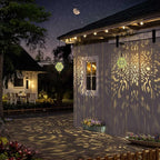 2-Pack Bronze Solar Path Lights, Outdoor Garden LED