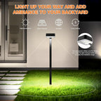 8-Pack Warm White Solar Path Lights, Outdoor Garden LED