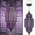 18" Moroccan Solar Pendant Light, Outdoor