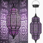 18" Moroccan Solar Pendant Light, Outdoor