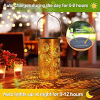 Firework Solar Hanging Lanterns, Rustic Backyard Decor