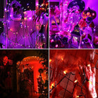 100 LED Halloween Twinkle Lights, 33ft Waterproof for Porch
