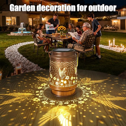 Hummingbird Solar Lantern Outdoor Decorative Solar Lanterns for Garden, Patio, Backyard, and Porch - Waterproof Hanging Lantern for Outside - Perfect Gifts for Women