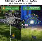 Multicolor Solar Pathway Lights 2-Pack, Garden LED
