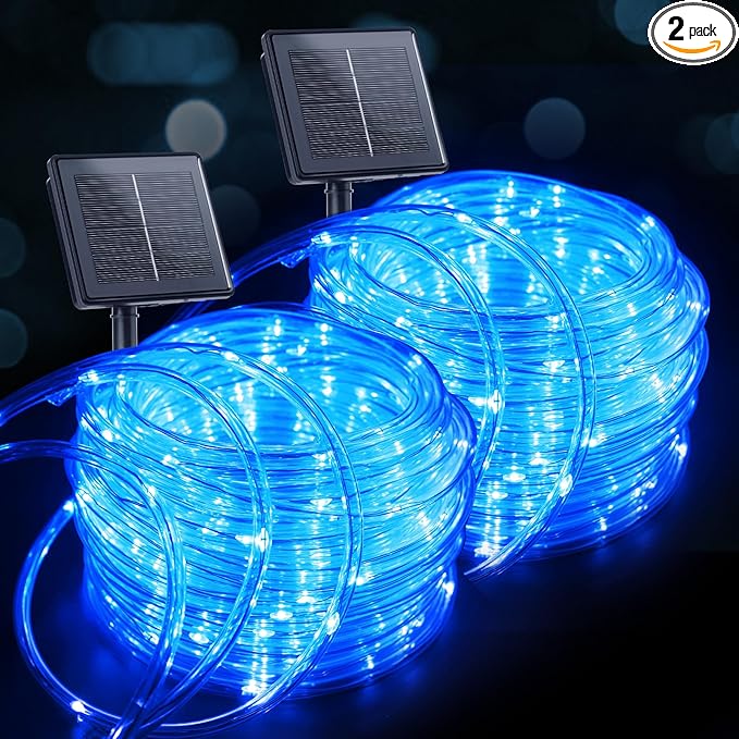 Solar Rope Lights, 78ft 200 LED Waterproof Deck Lights