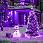Christmas Porch String Lights 4-Pack, 1ft 50 LED Waterproof