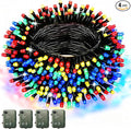 Christmas Patio String Lights 4-Pack, 6ft 200 LED Waterproof