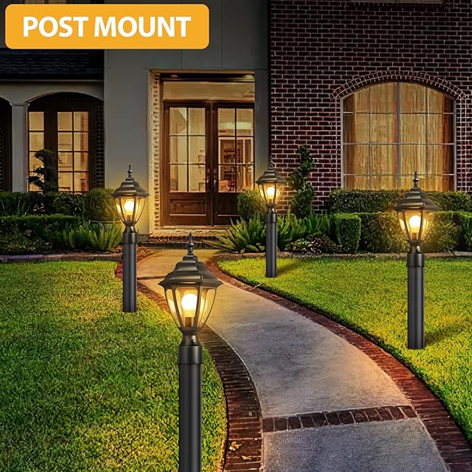 Lamp Post Light for Outdoor Posts, Waterproof
