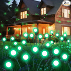 2-Pack Solar Pathway Lights, Waterproof LED Walkway Lights