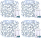 4-Pack Christmas String Lights, 1ft 50 LED Waterproof Twinkle Lights