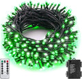 100 LED Christmas Twinkle Lights, 33ft Waterproof for Porch