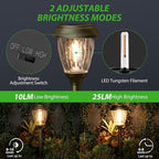 Solar Walkway Path Lights, Waterproof