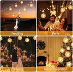Christmas Backyard String Lights 4-Pack, 480 LED Waterproof