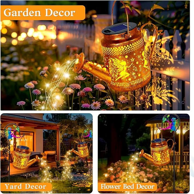 Courtyard Solar Lantern Set, Elegant Yard Lighting