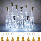 Christmas Patio String Lights 8-Pack, 20 LED Waterproof