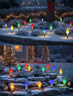 Multicolor Solar Pathway Lights 2-Pack, Driveway LED