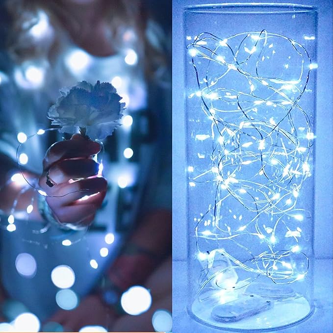 15-Pack Christmas String Lights, 6ft 20 LED Waterproof Twinkle Lights