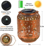 Hummingbird Solar Lantern Set, Rustic Porch Lighting