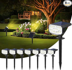 8-Pack Solar Spotlights, Yard Lights