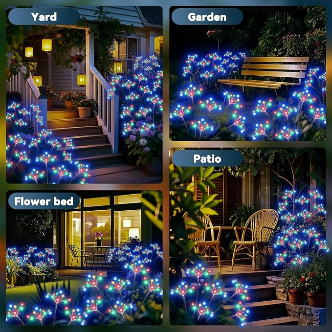 Solar Driveway Path Lights 2-Pack, Waterproof